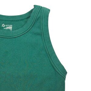 Offline by Aerie Green High Neck Cropped Tank Top, L